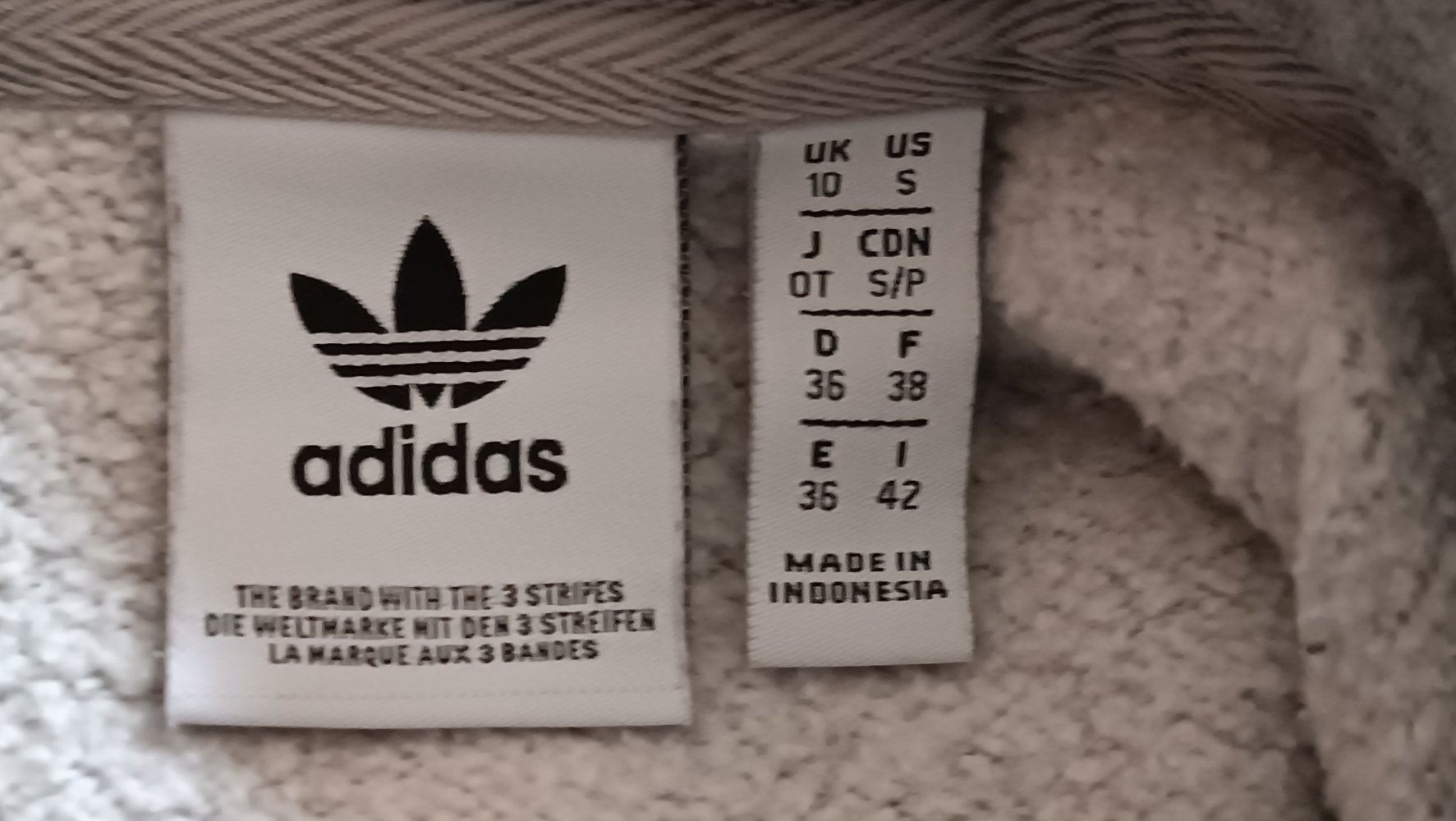 Adidas Hoodie grau Gr. 36