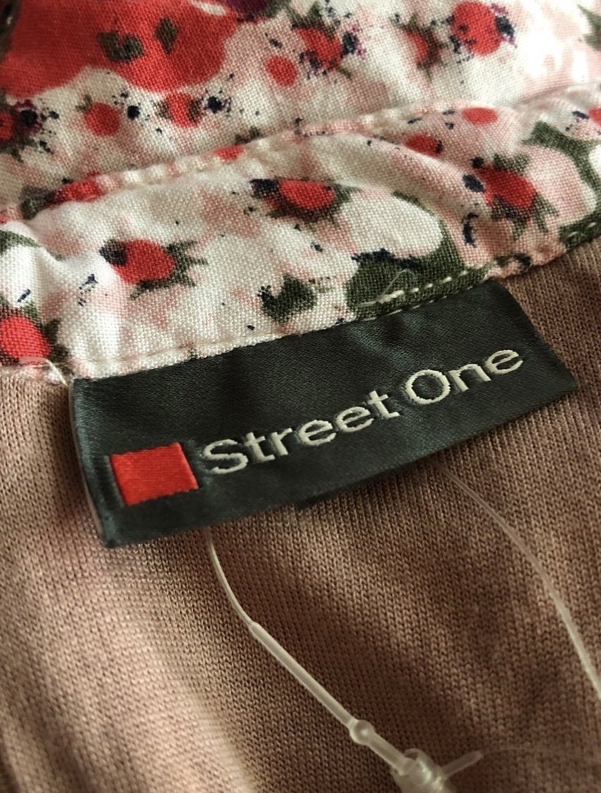 Weiß Rot Blumem Muster MIDI Rock