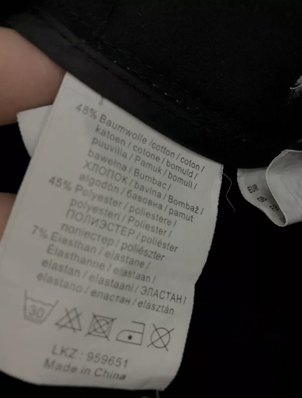 schwarze Gino Slackhose