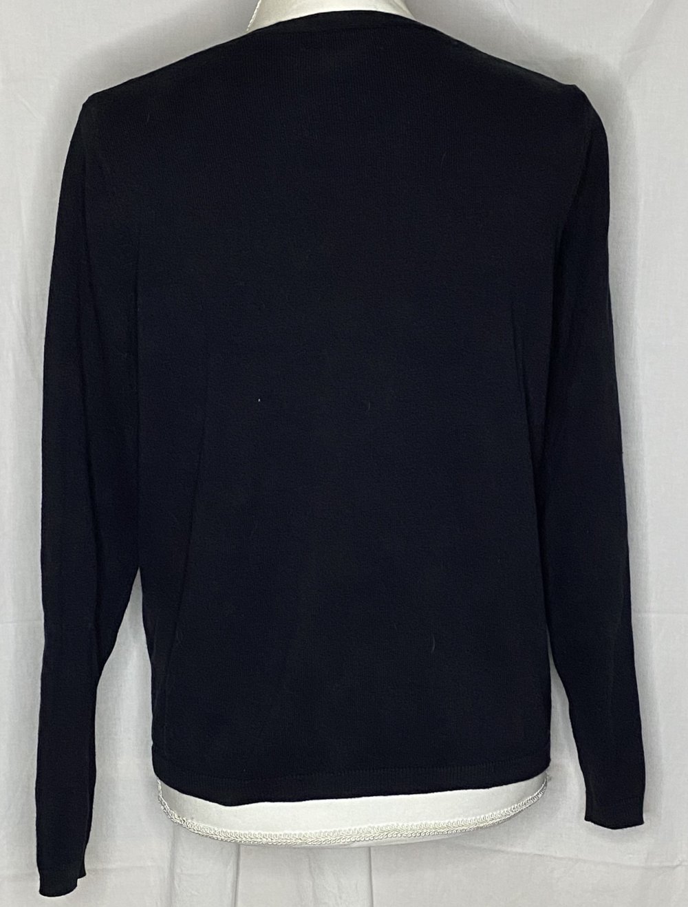 Schwarze Feinstrick Jacke