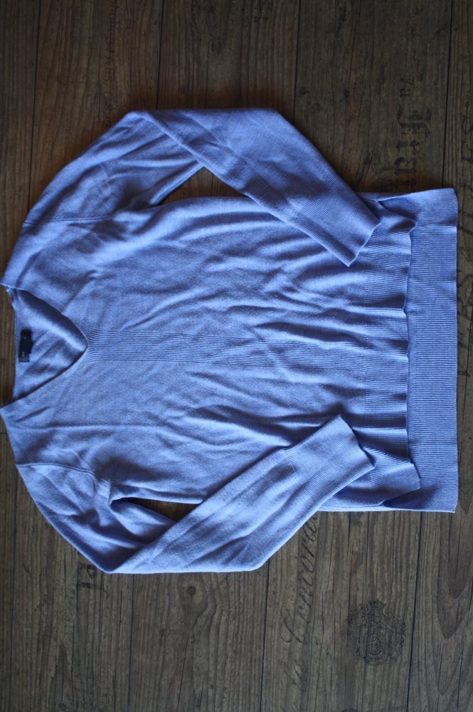 Primark Strickpulli Strickpullover seitlich schlitz geschlitzt S 36 hellblau
