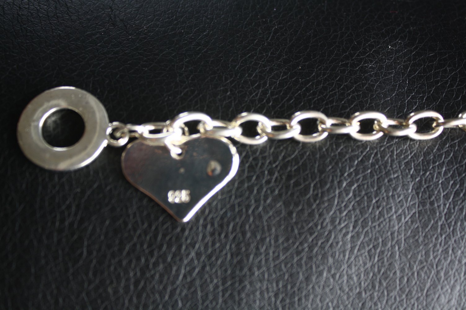 Silberarmband 925 neu mit Herz 23 cm Echtsilber nAGELNEU, nie getragen, da zu gross