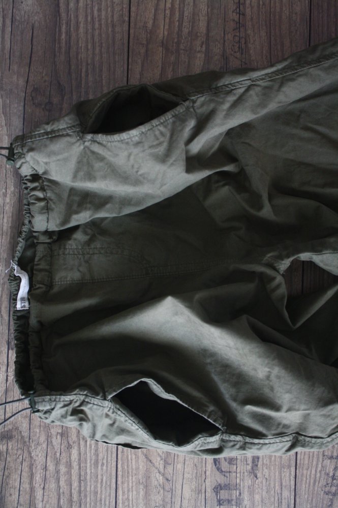 Stradivarius Parachute Pants Fallschirmhose Fliegerhose Cargopant Khaki 34 36 TOP reine Baumwolle 