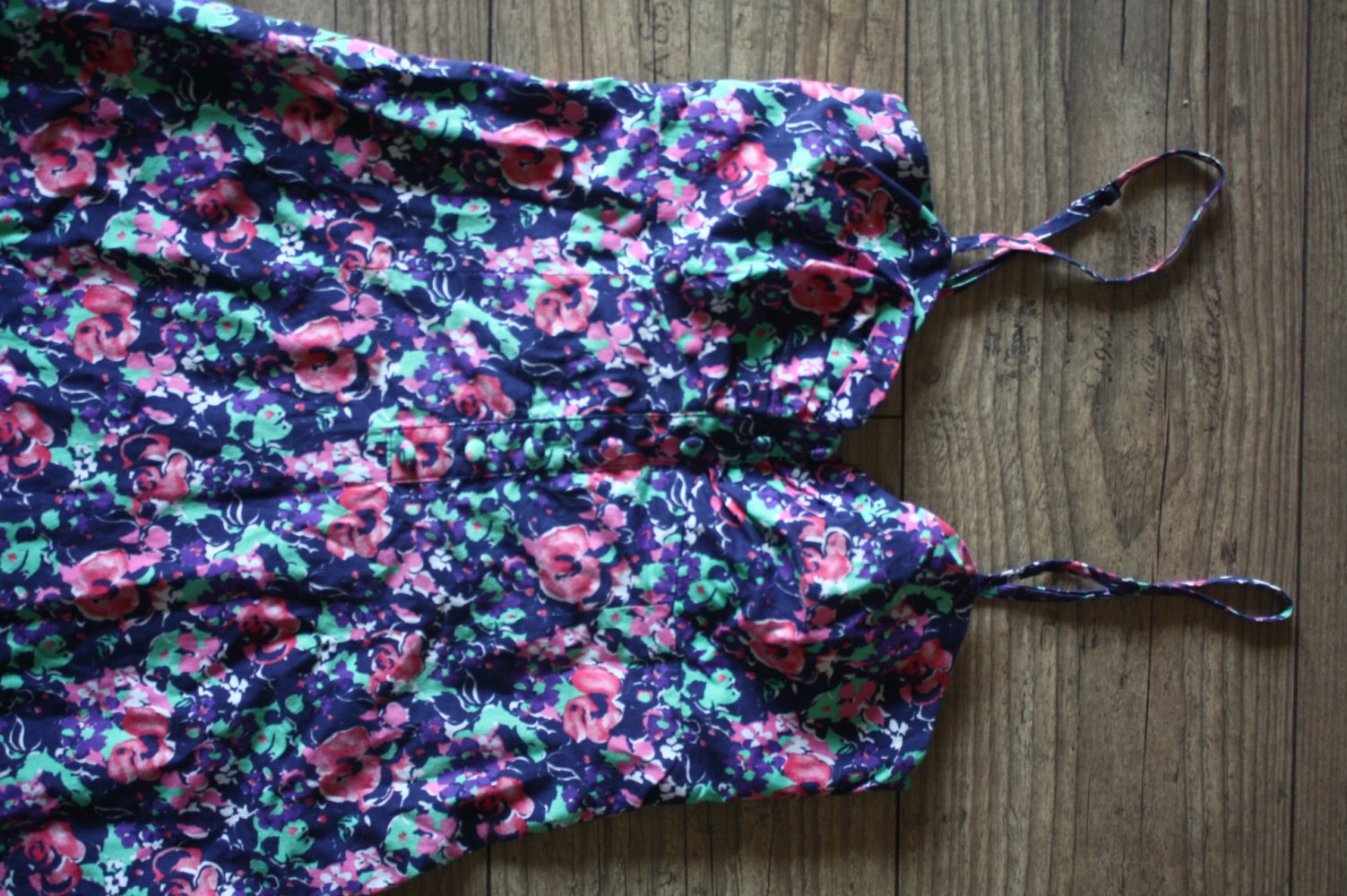 Portmans Trägerkleid Boho Sommerkleid  Kleid xs 34 Hippie Goa Blumen Millefleur Ethno Gypsy buntes Blumenkleid