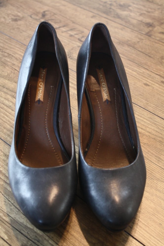 Marc O Polo Heels Lederheels Echtlederpumps Hackenschuhe Absatzschuhe 38.5- 39 Pumps echtes Leder schwarz klassisch