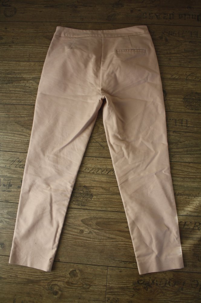 Zara Zara apricot-rose Sommerhose Sommerhose Hose Stoffhose Midwaist Rüschen 40