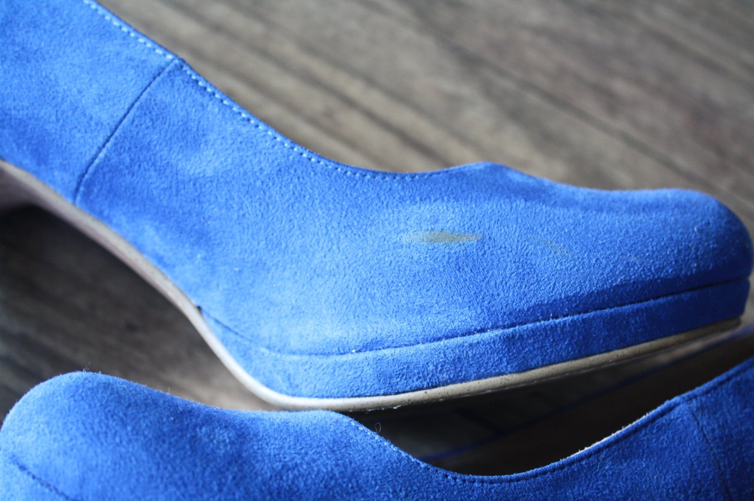 Tamaris blaue Heels Lederheels Velourleder Hackenschuhe Absatzschuhe 39 kobaltblau