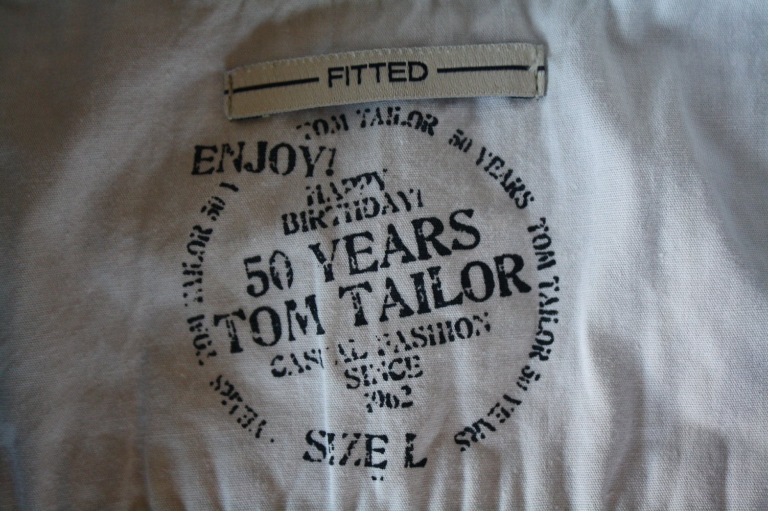 Tom Tailor hellblau kariert Herrenhemd Fitted Birthday wie neu Grösse M bis L