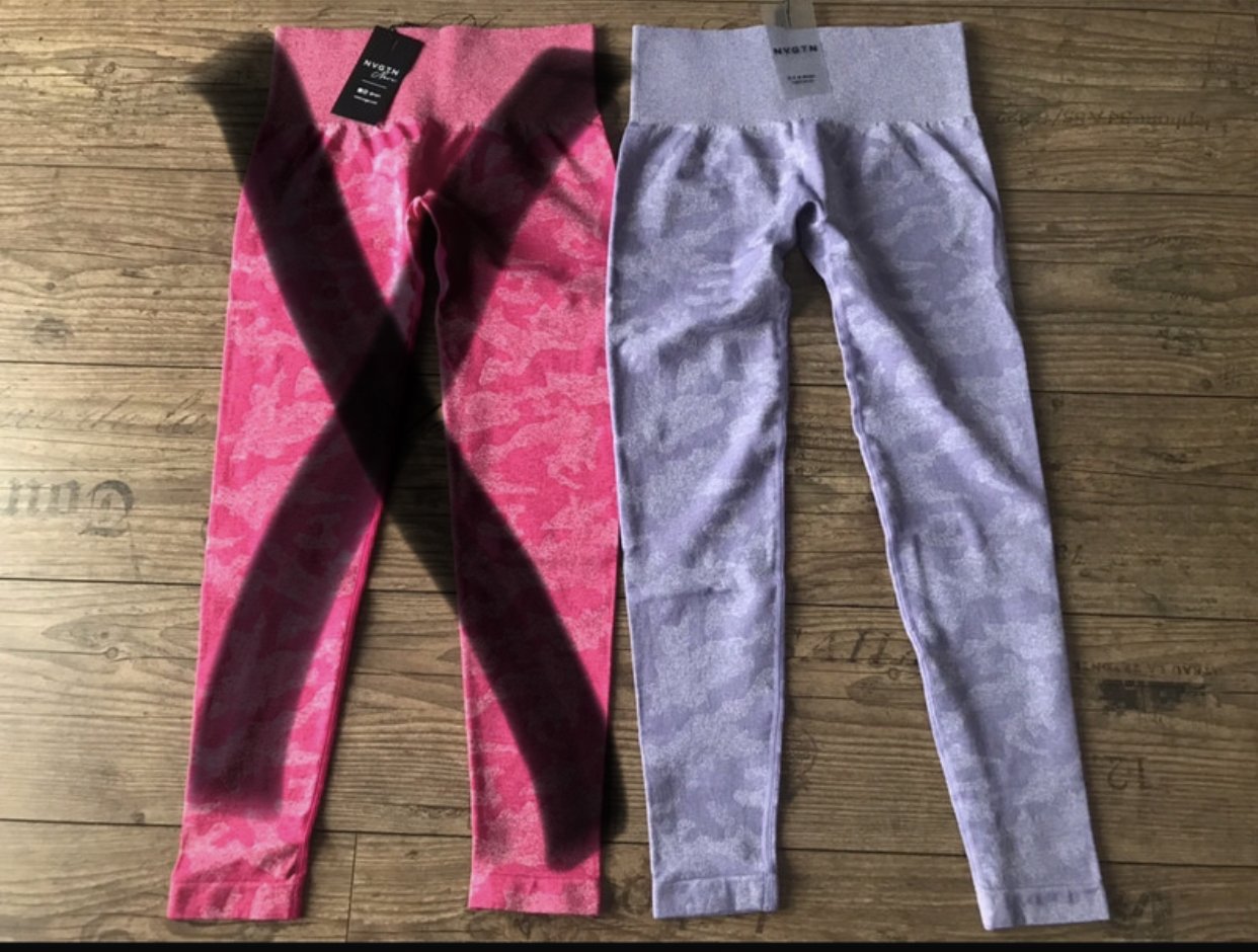 Nvgtn Seamless Leggings Deutschland Camo Push Scrunch Shapelegging 36 38 FLIEDER 