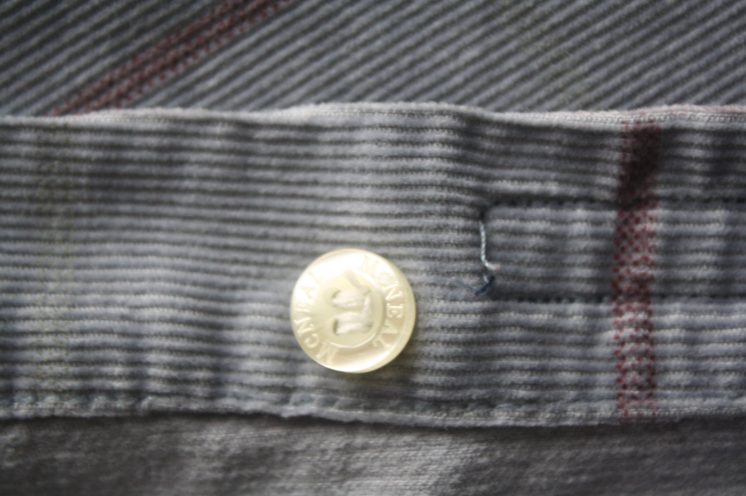 MC NEAL Herren Cordhemd hellblau kariert XXL Topzustand wie neu