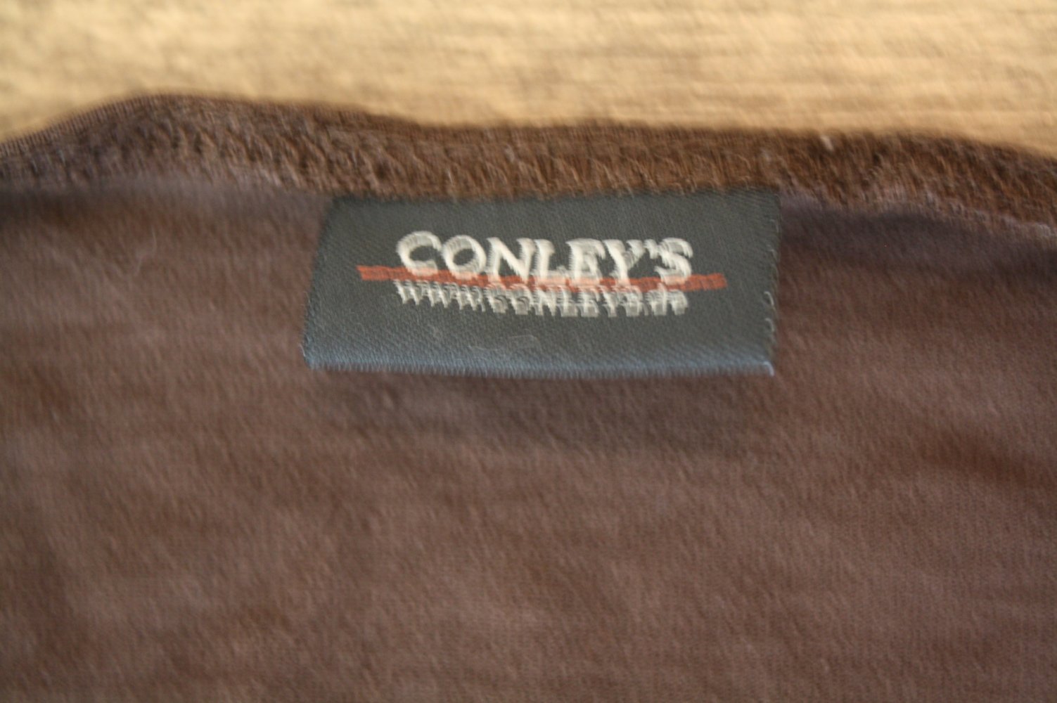 Conleys Shirt Tshirt Sommershirt Ärmel Jerseyshirt braunes Shirt 36 geschlitzte Ärmel offen