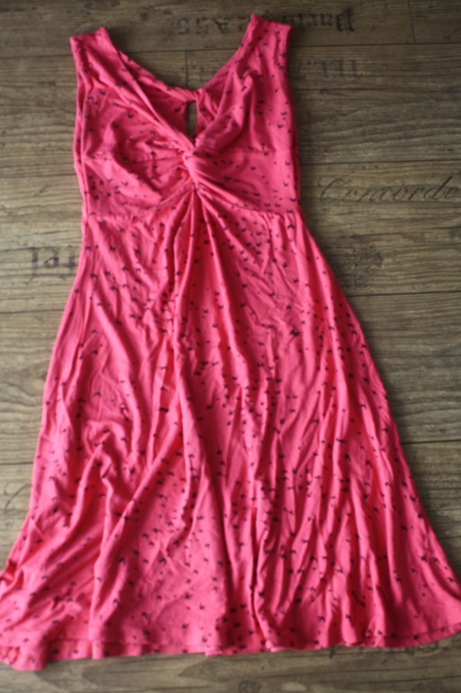 Sommerkleid  Bird Vögel Jerseykleid lässiges Hängerchen XS / 34 