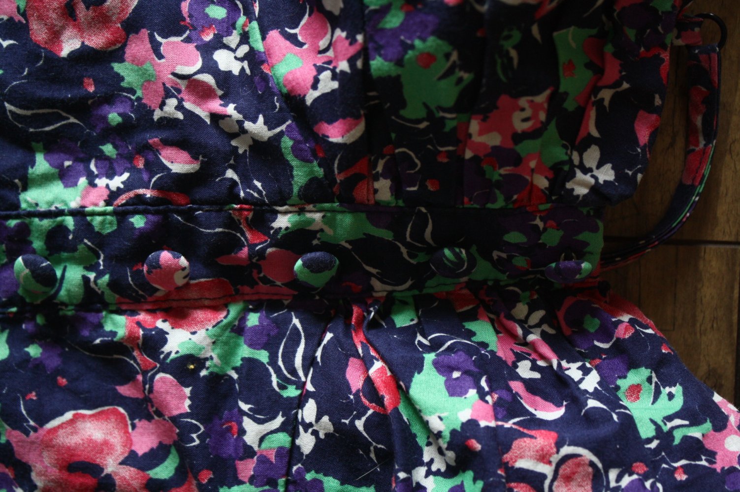 Portmans Trägerkleid Boho Sommerkleid  Kleid xs 34 Hippie Goa Blumen Millefleur Ethno Gypsy buntes Blumenkleid