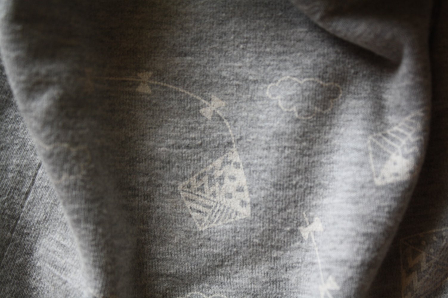 Kindermütze Wendemütze grau bunt 48 cm 1-2 Jahre Mädels oder Jungen