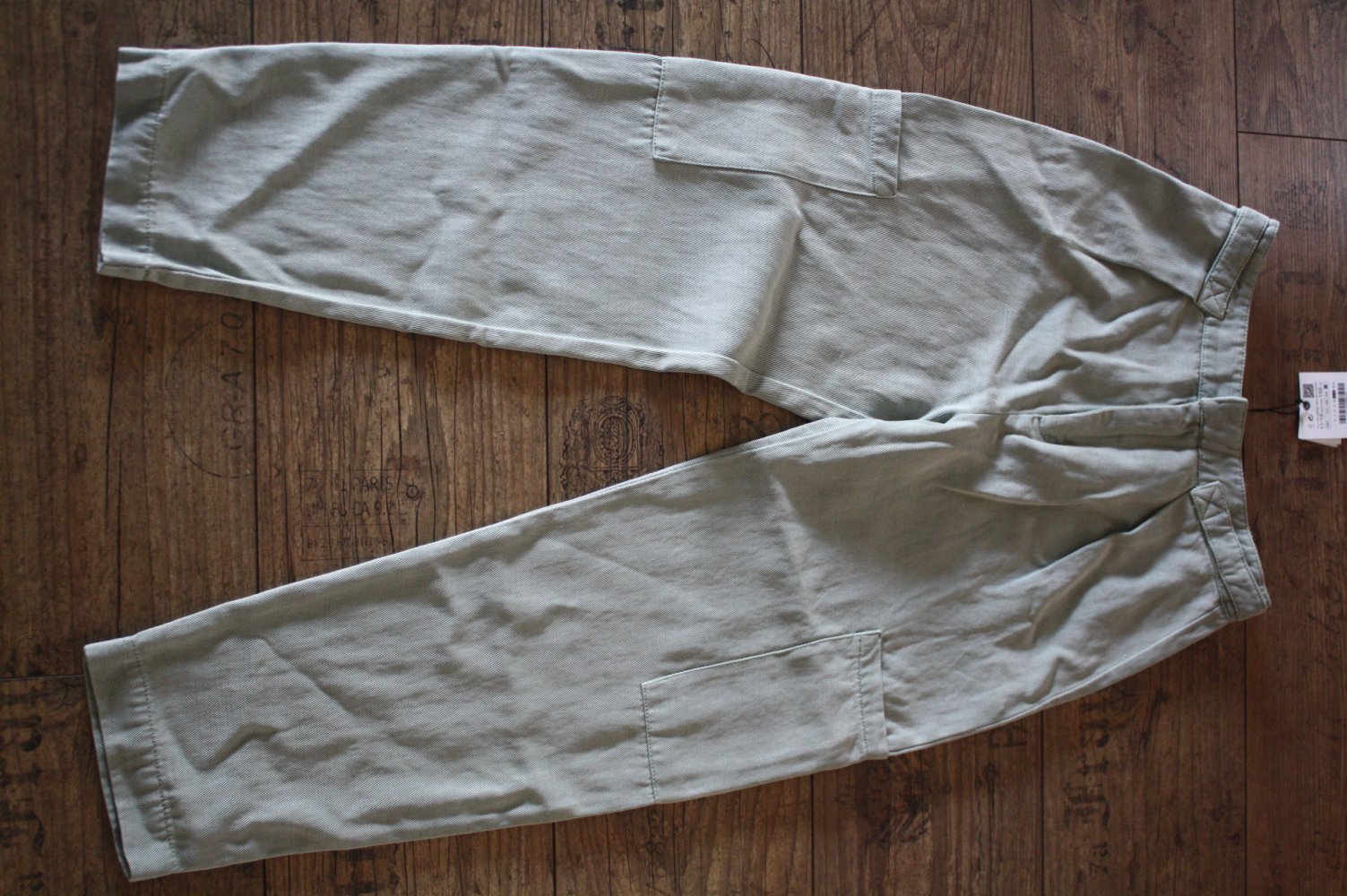 Zara Join Sommerhose mintgrün zartgrün Cargohose neu mit Etikett 164 