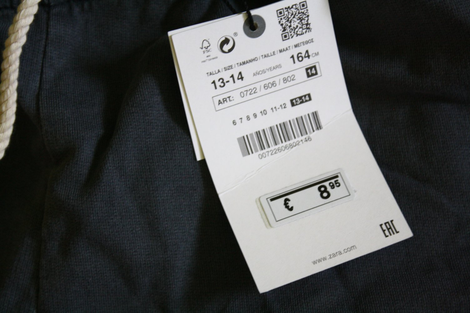 Zara Join life kurze Hose High waist Shorts Grösse 164 13-14 NEU/Etikett Baumwollhose Mädels 164 oder Xs 34