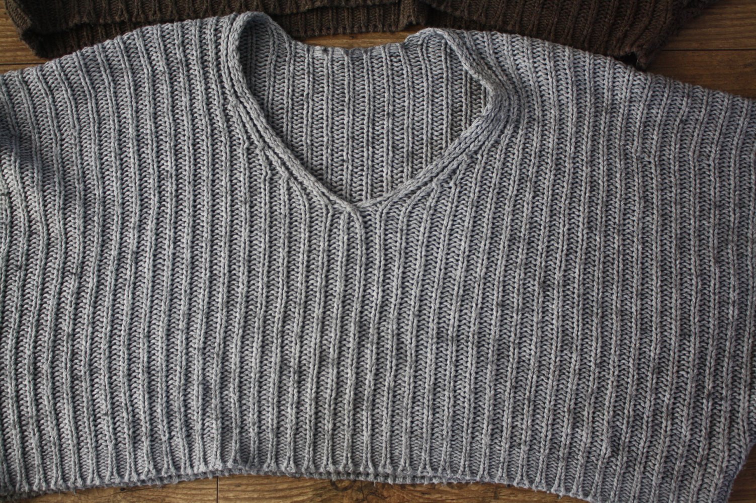 Mohair Wollhoodys Wollpulli Vintage Lässig Fledermaus L 40 42