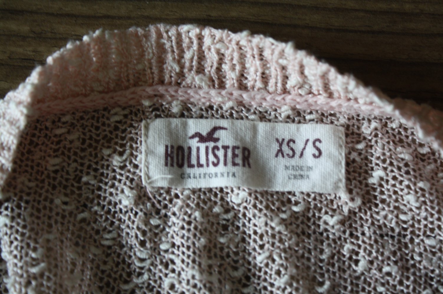 Abercrombie Hollister lässiger leicht Strickpulli S 36 38 rose Sommerstrick 