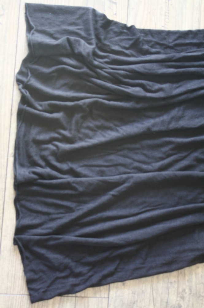 Jerseykleid gesmokt schwarzes Bandeaukleid  schulterfrei Sommerkleid y2k Bequem S 36 lässig, TOP