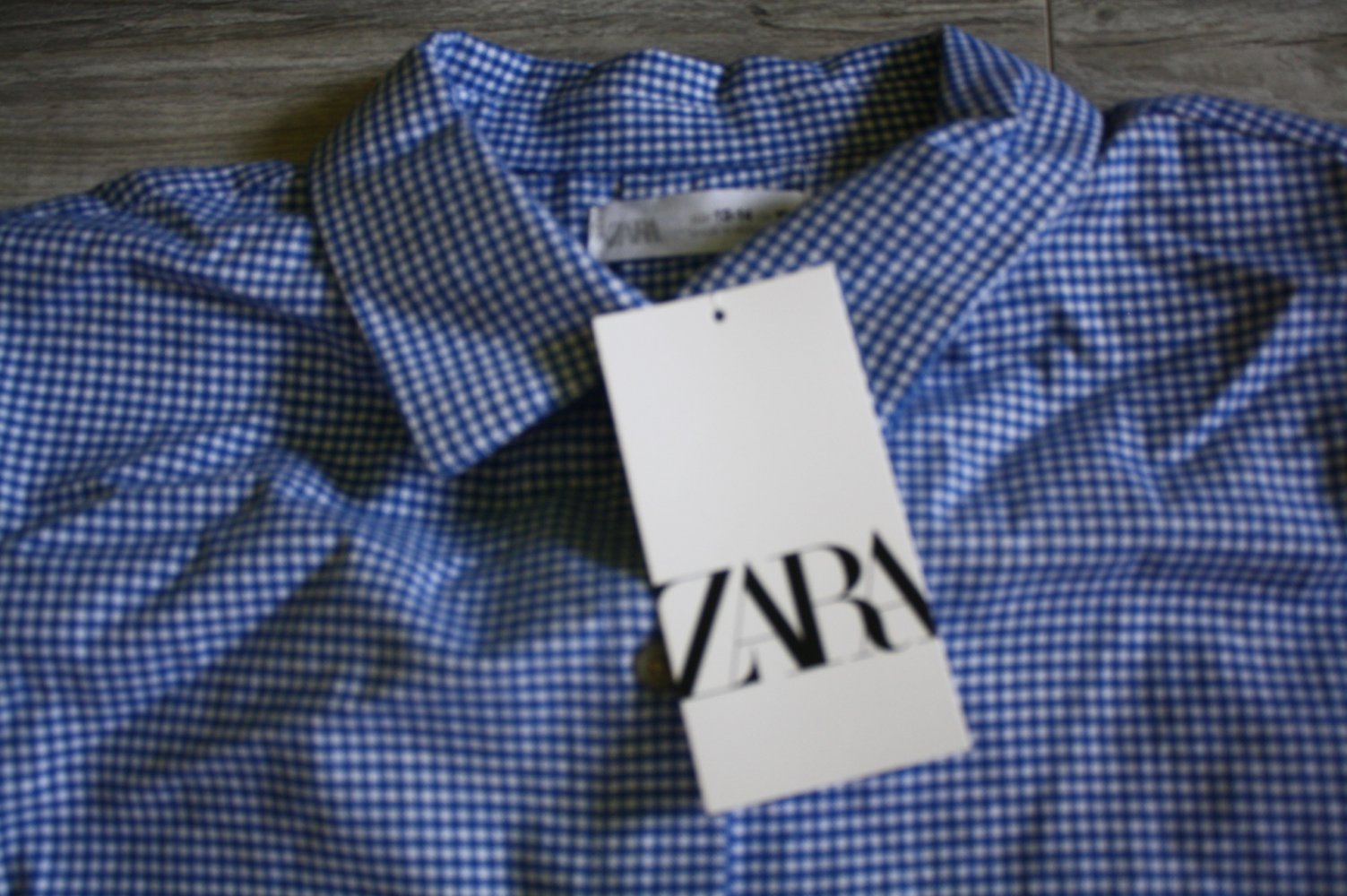 ZARA Bluse Karierte Bluse Kariertes Hemd NEU/Etikett 13-14 Jahre 164 Unisex 