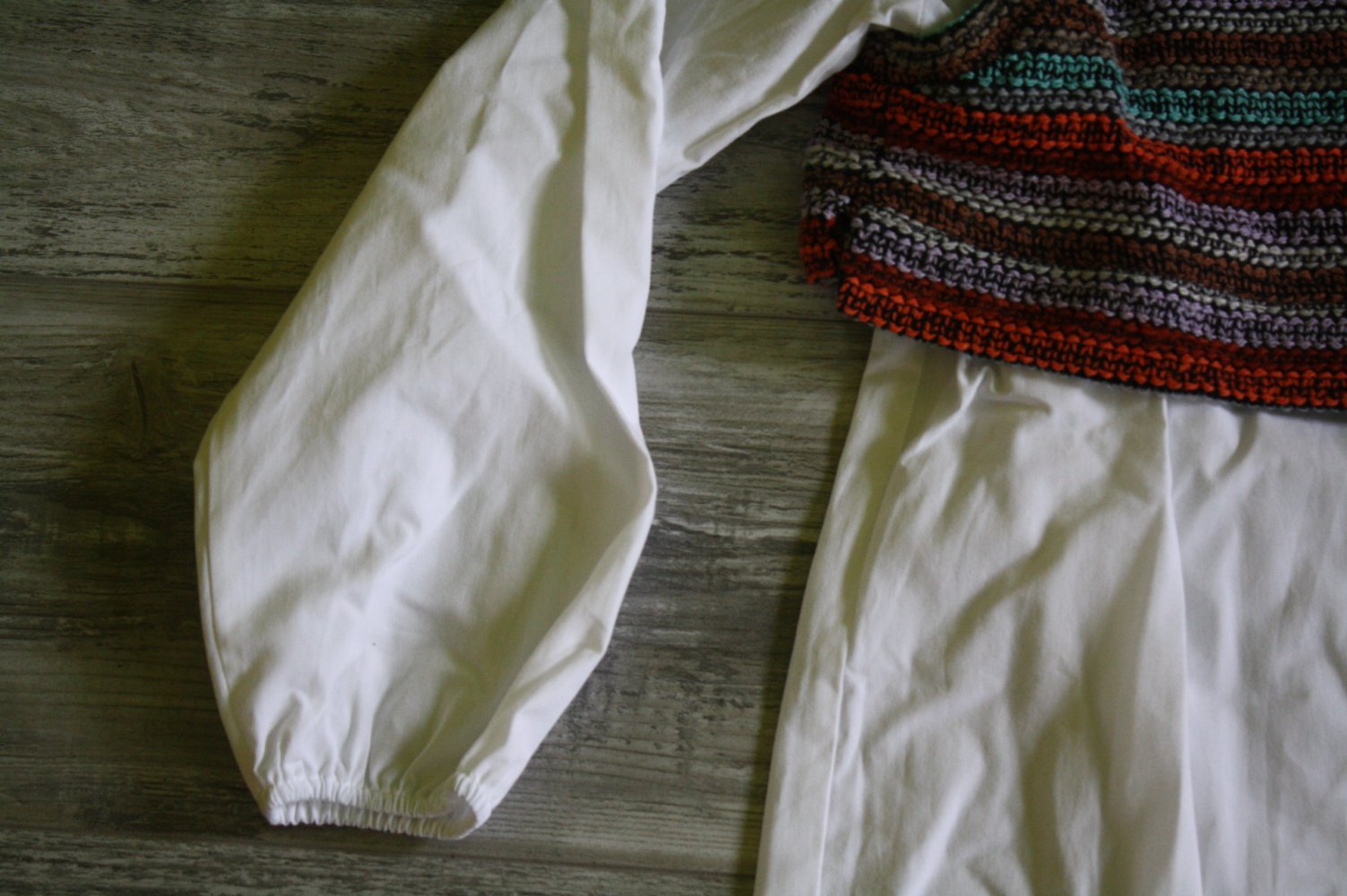 Neu/Etikett ZARA Bluse mit Strick Weste 2 in 1 Strickweste Folklore 13-14 Jahre 164 Tunika Mädels 