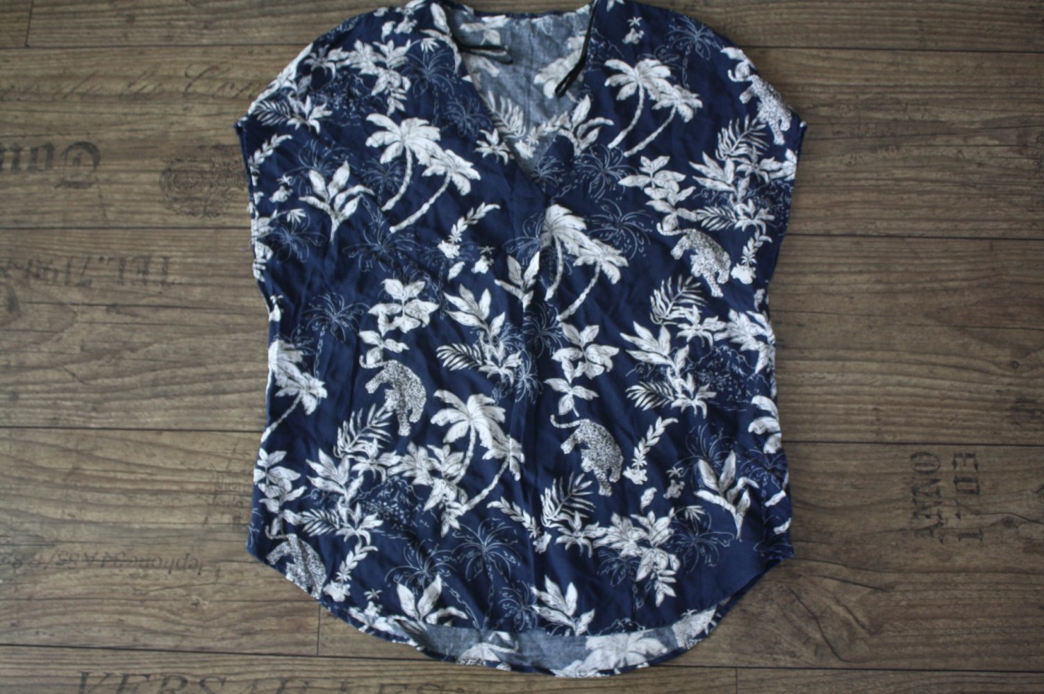 SOMMERSHIRT Dschungel Retro Shirt Hippie Shirt Flower Power Seventies  38 40 M