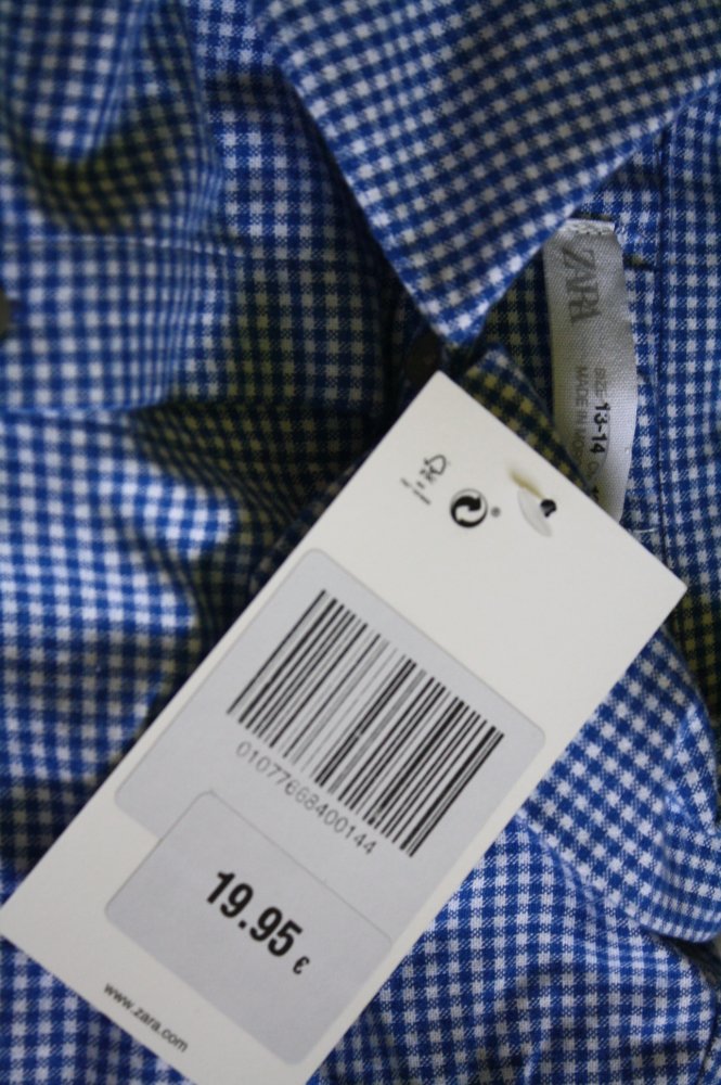 ZARA Bluse Karierte Bluse Kariertes Hemd NEU/Etikett 13-14 Jahre 164 Unisex 