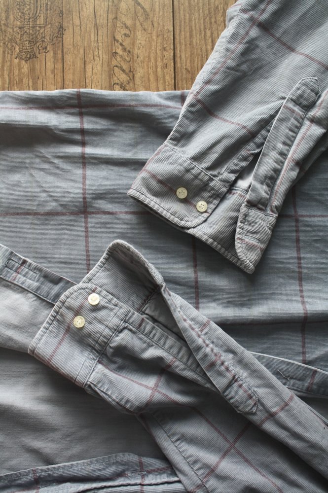 MC NEAL Herren Cordhemd hellblau kariert XXL Topzustand wie neu