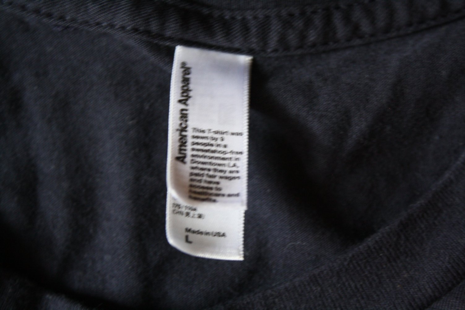 Herren Tshirt American Apparel Grösse L mit Druck Print neuwertig 