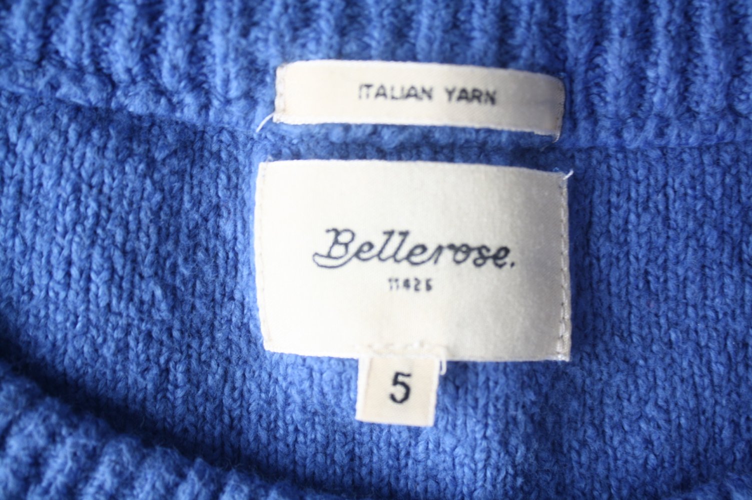 Bellerose blauer Strickpullover Strickpulli 42-44 weich wie Lämmchen