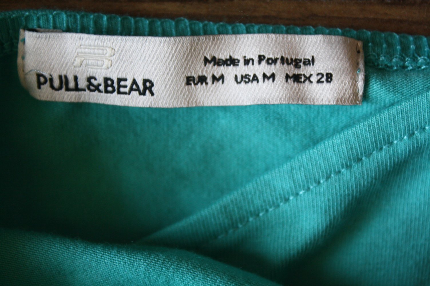 Türkisblau Top shirt Wickel Optik Coachella Pull&Bear 36 38 Crop cropped