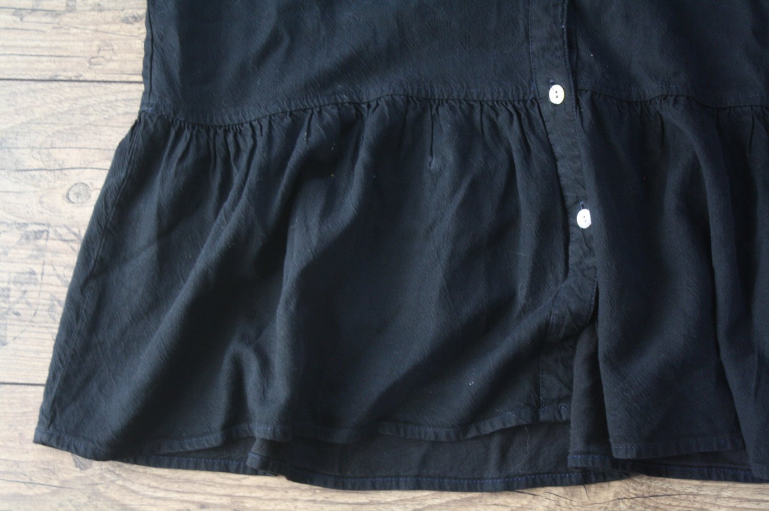 Nanette Kleid m Leinen Tunikakleid Hippie Vintage Blusenkleid Hemdkleid Hemdblusenkleid S 36