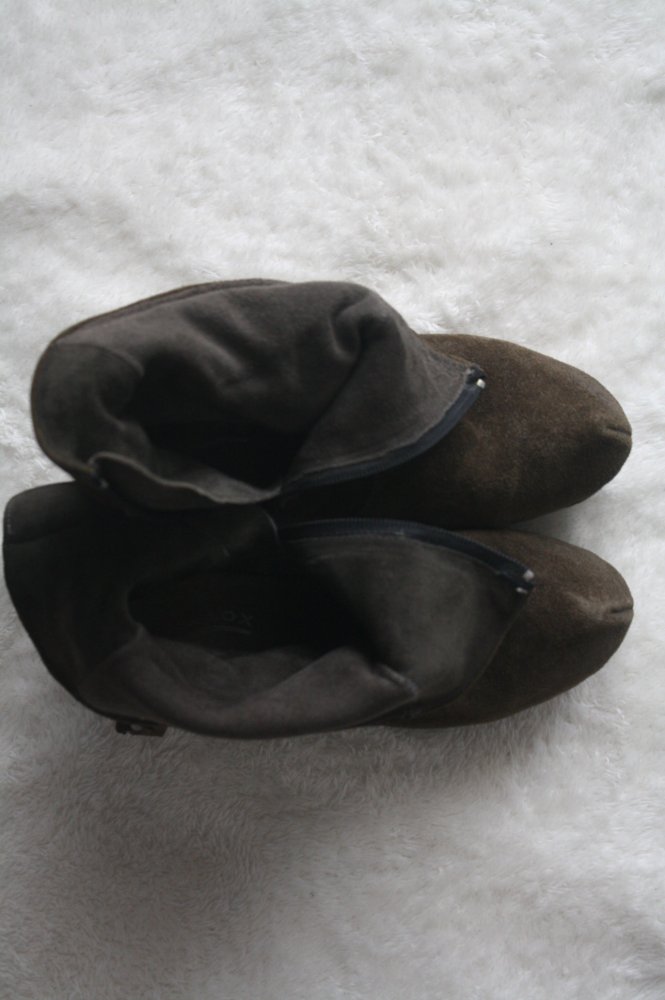 Softclox Jaqueline Stiefeletten Plateau Boots Plateauboots Khaki Wildleder 37 ausverkauft Unikat Einzelteile Retro Vintage 