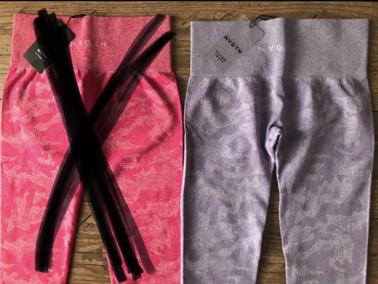 Nvgtn Seamless Leggings Deutschland Camo Push Scrunch Shapelegging 36 38 FLIEDER 