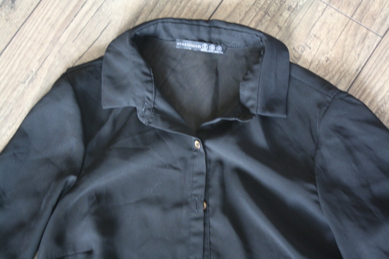 Longbluse Meshbluse lässig Long Bluse Retro y2k Urban Goth Grunge Metal XS S