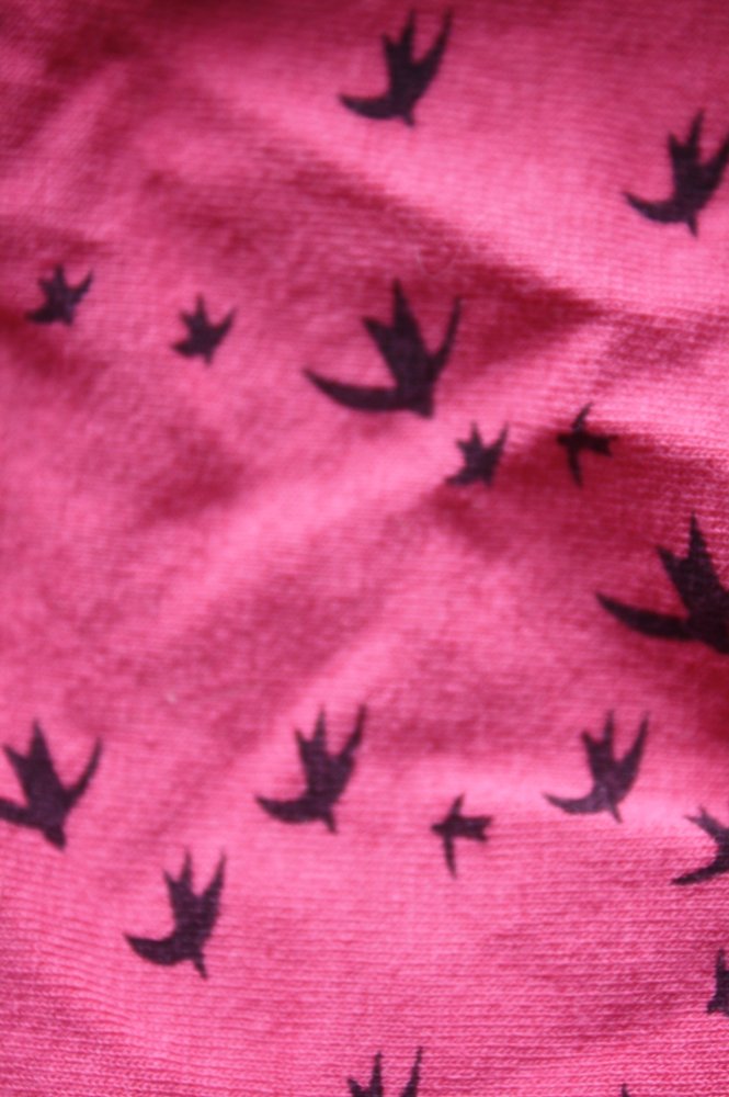 Sommerkleid  Bird Vögel Jerseykleid lässiges Hängerchen XS / 34 