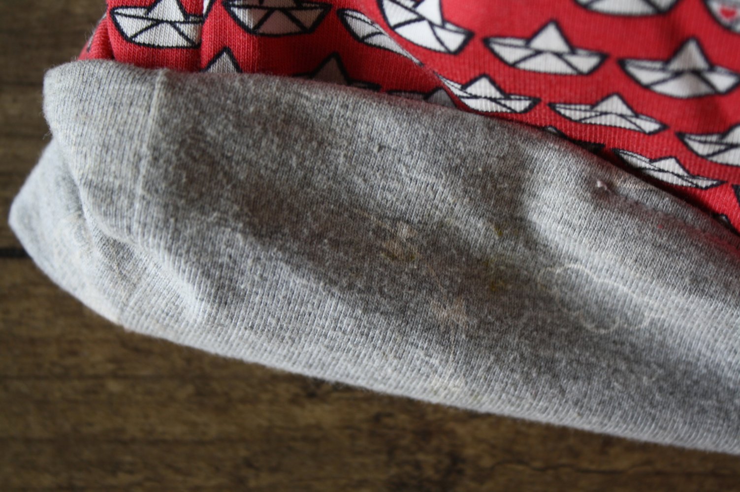 Kindermütze Wendemütze grau bunt 48 cm 1-2 Jahre Mädels oder Jungen