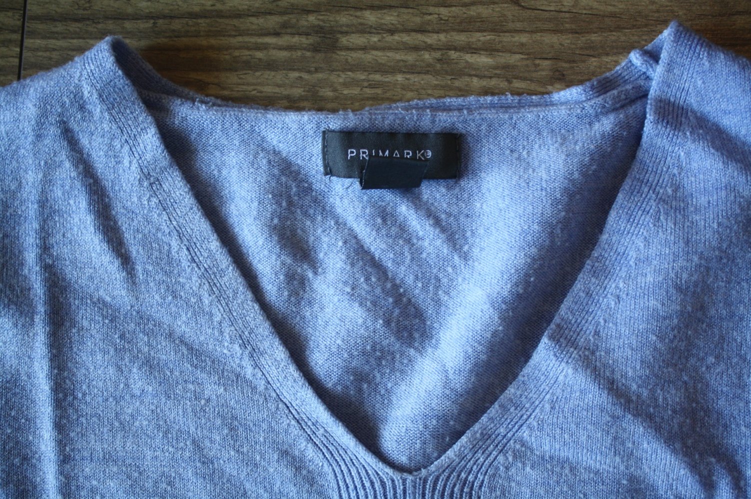 Primark Strickpulli Strickpullover seitlich schlitz geschlitzt S 36 hellblau