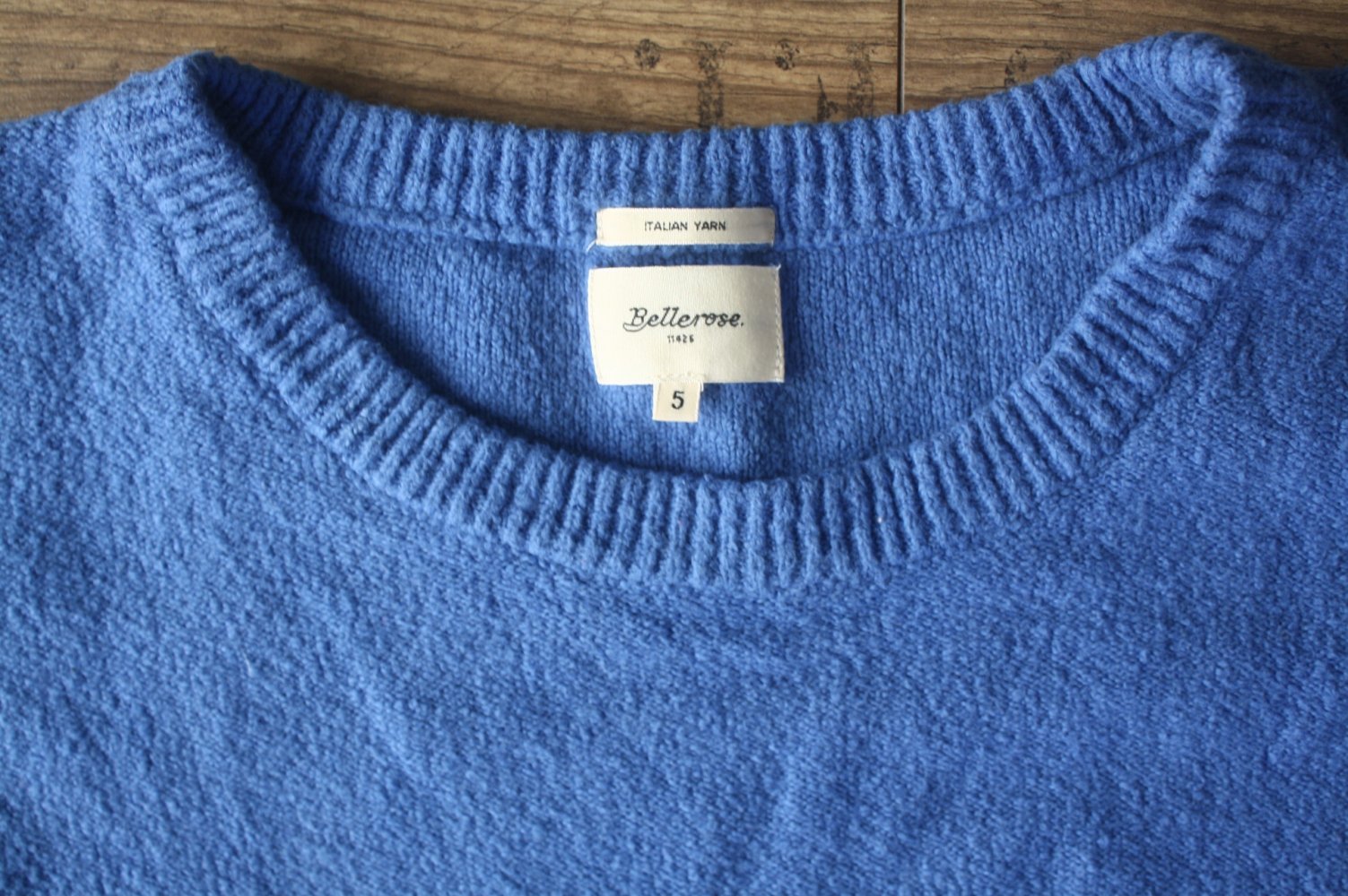 Bellerose blauer Strickpullover Strickpulli 42-44 weich wie Lämmchen
