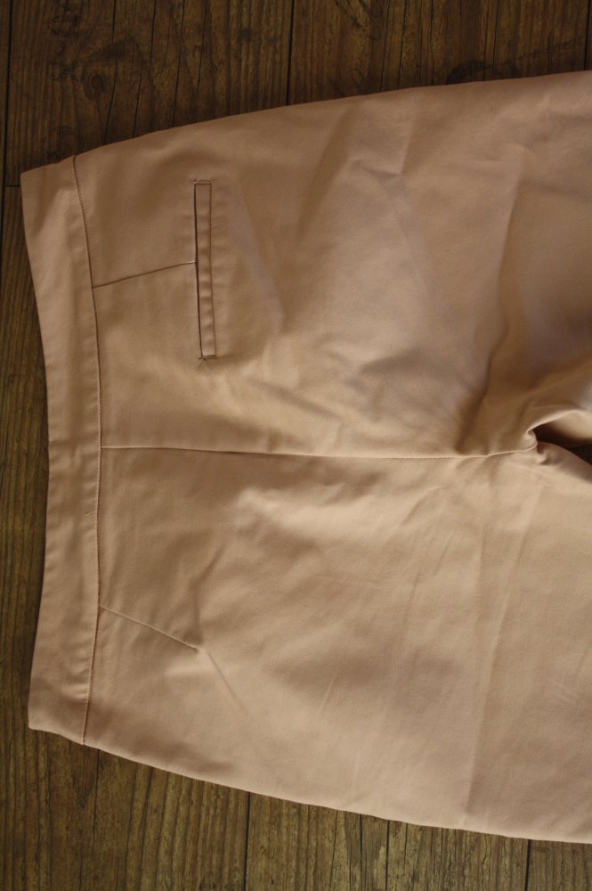 Zara Zara apricot-rose Sommerhose Sommerhose Hose Stoffhose Midwaist Rüschen 40