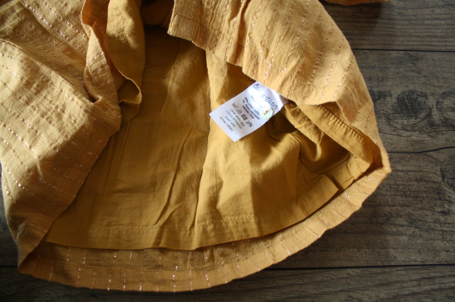 Rüschenbluse Eden&Victor Bluse Rüschen Bluse Langarm Gold Neu/Etikett 12 jahre 152