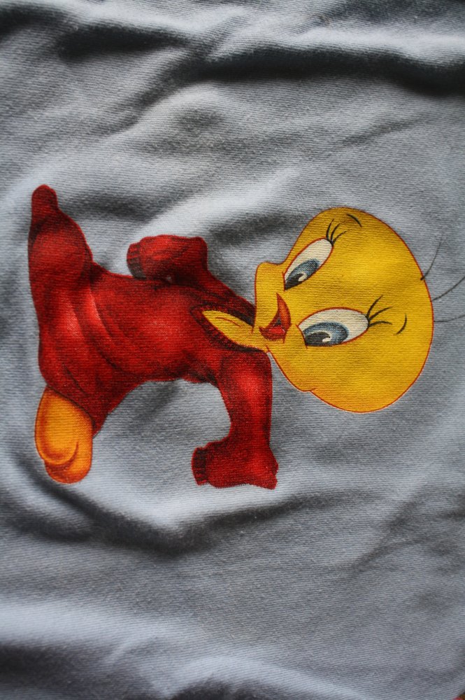 Tweety Loonely Tunes Elmi Shirt Langarmshirt Shirt 146 Mädchenshirt Langarmshirt Hippiestyle Häkelärmel