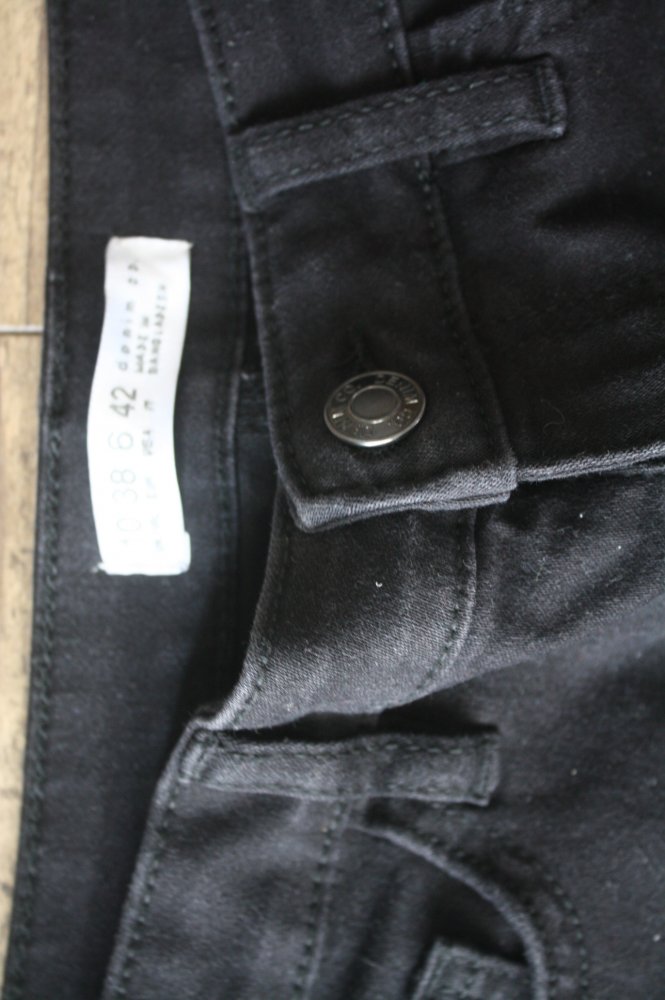 Denim&Co Schwarze Jeansshorts elastisch Sommershorts kurze Hose Jeansshorts Hotpan Stretch tiefschwarz 36 38