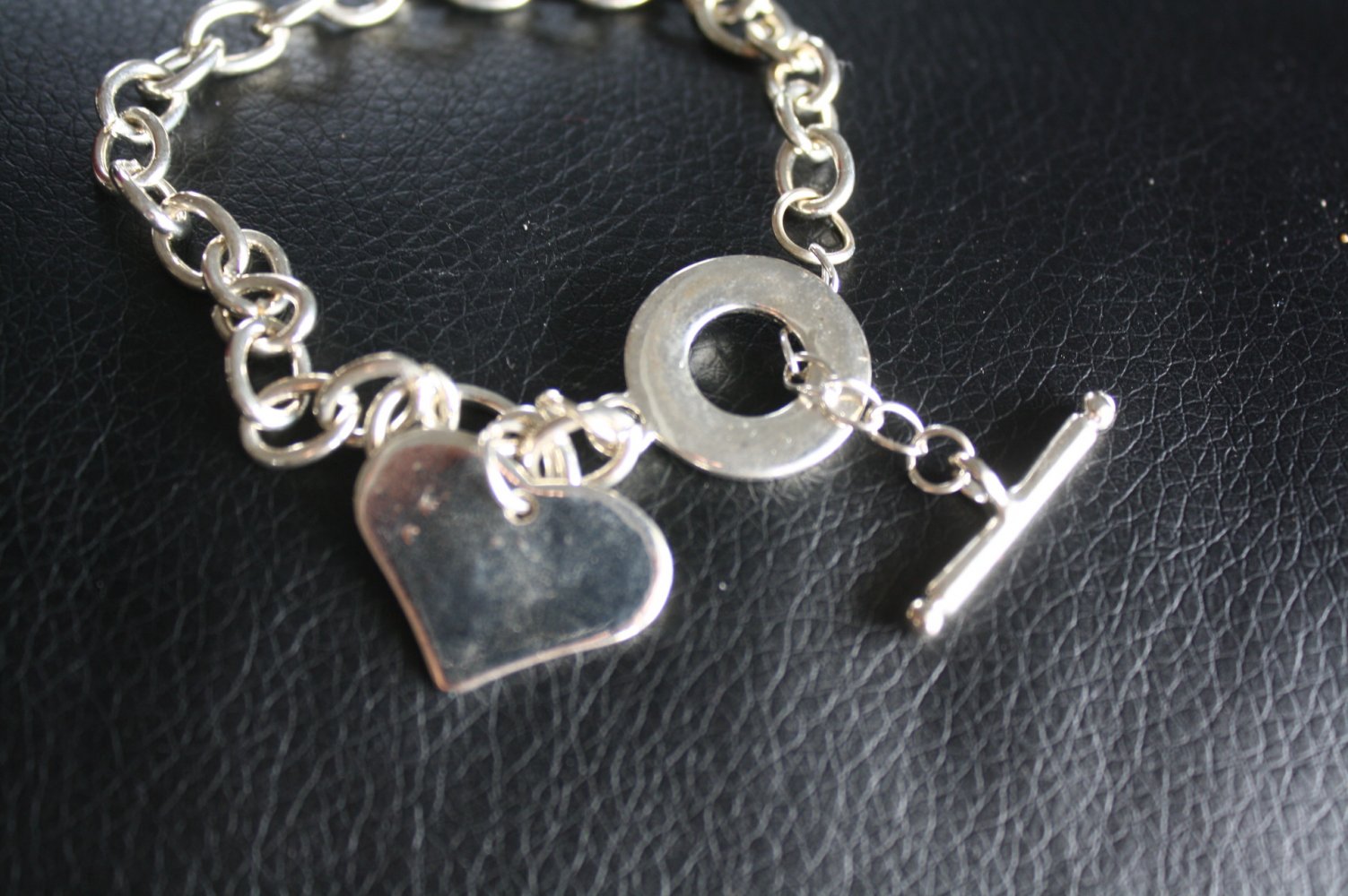 Silberarmband 925 neu mit Herz 23 cm Echtsilber nAGELNEU, nie getragen, da zu gross