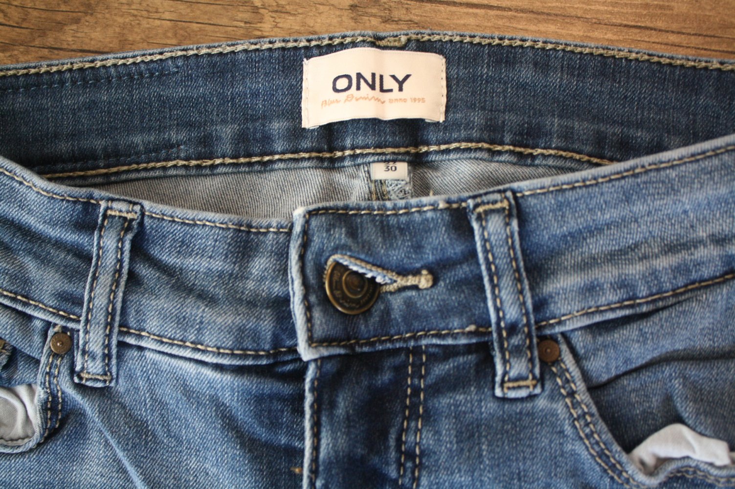 Only Blue Denim Skinny Röhre Slim Low waist Jeans Blue Jeans W 27 Jeans Xs 34 36 Skinny 