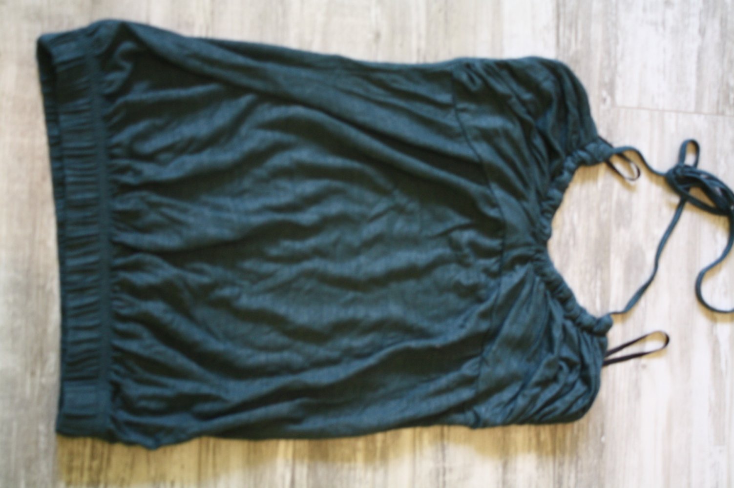 Vero Moda Trägershirt Neckholder Trägertop S 36 Vintage Retro petrolfarben neuwertig