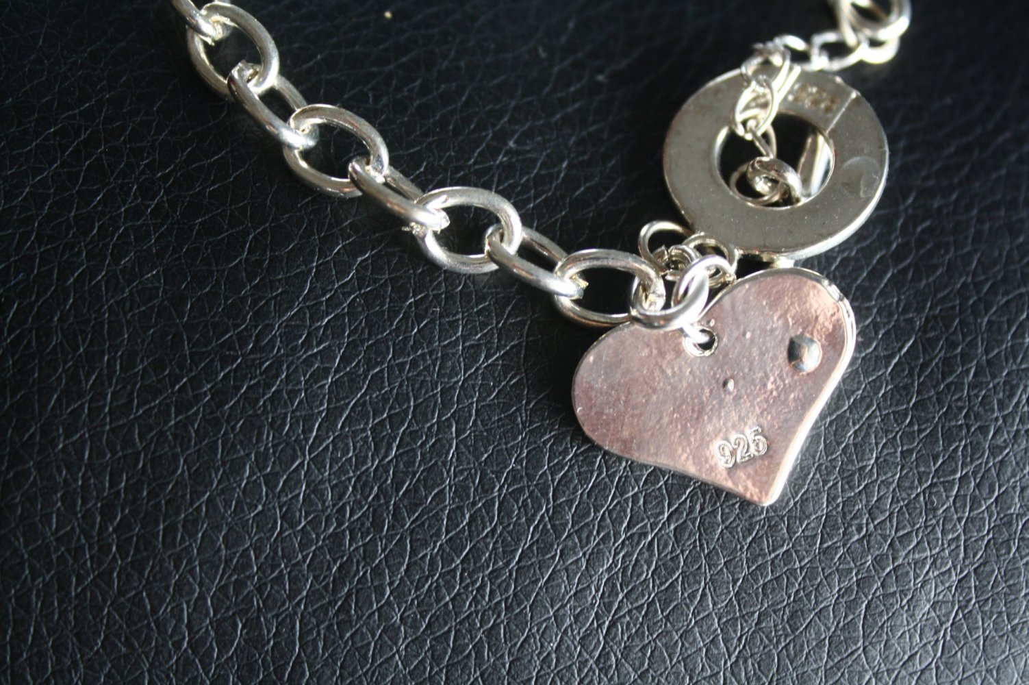 Silberarmband 925 neu mit Herz 23 cm Echtsilber nAGELNEU, nie getragen, da zu gross