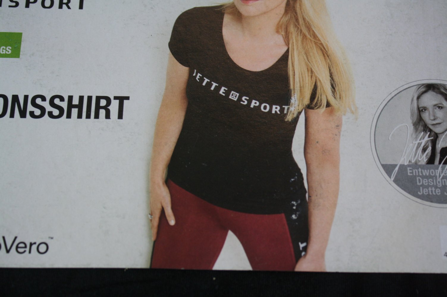 Jette Joop Shirt Tshirt Sportshirt M 38 nagelneu Verpackung  schwarz Basic Shirt Fitness Gym Yoga 