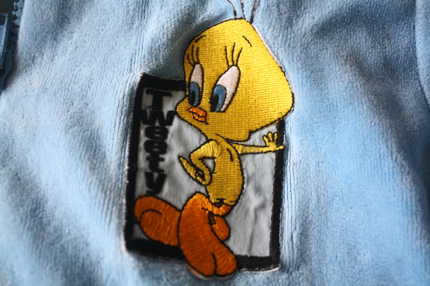 2 er Set zweiteiler Tweety Loonely tunes Elmi Samtjacke Shirt 146 Mädel