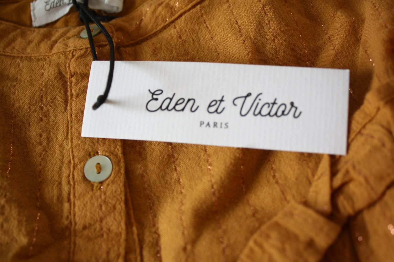 Rüschenbluse Eden&Victor Bluse Rüschen Bluse Langarm Gold Neu/Etikett 12 jahre 152